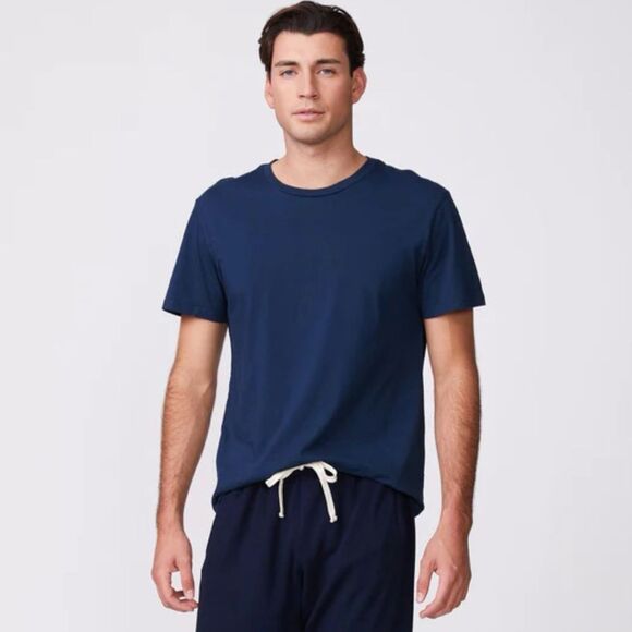 Monrow Cotton Relaxed Blue Round Neck T-Shirt Men’s Size XXL - Picture 1 of 8